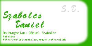 szabolcs daniel business card